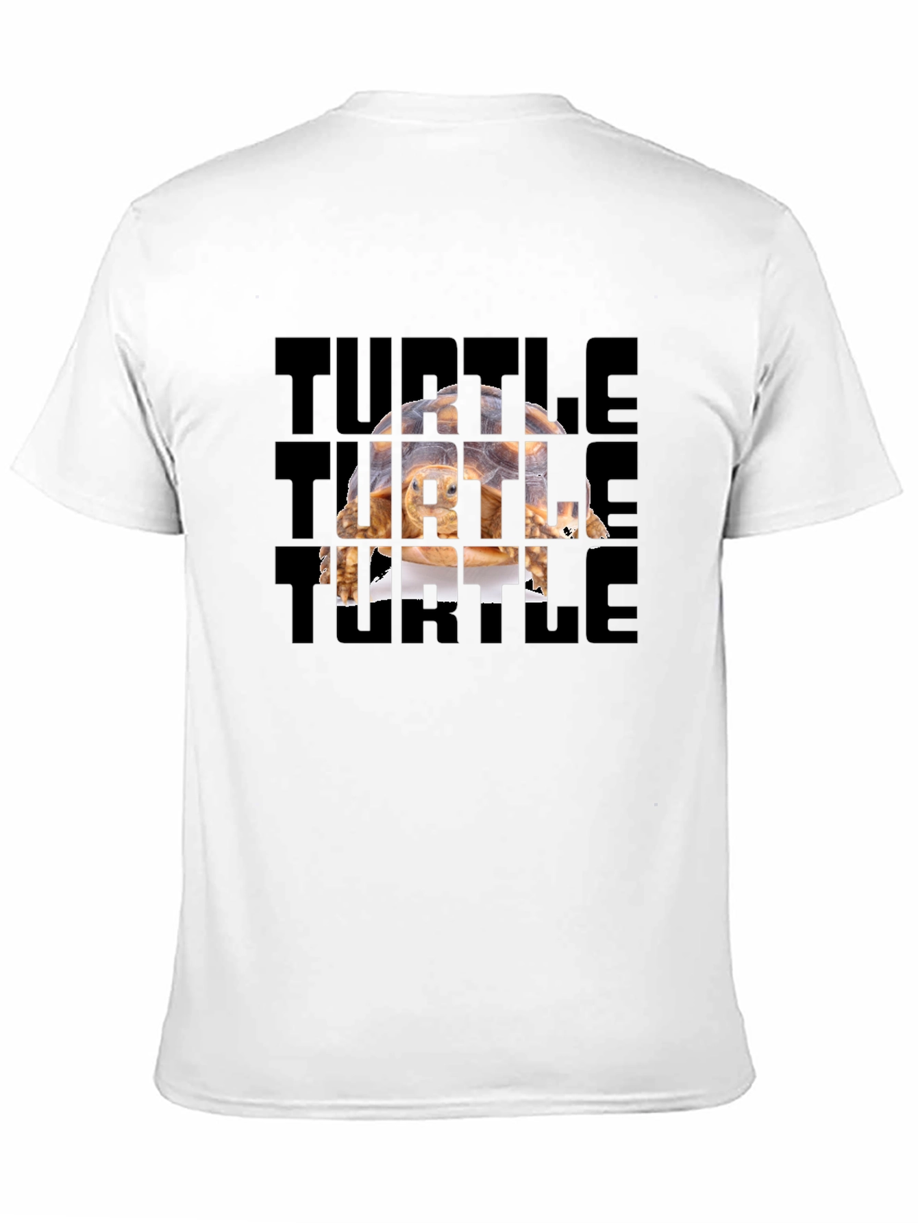 Turtle Graphic Tee - Black Cotton T-Shirt