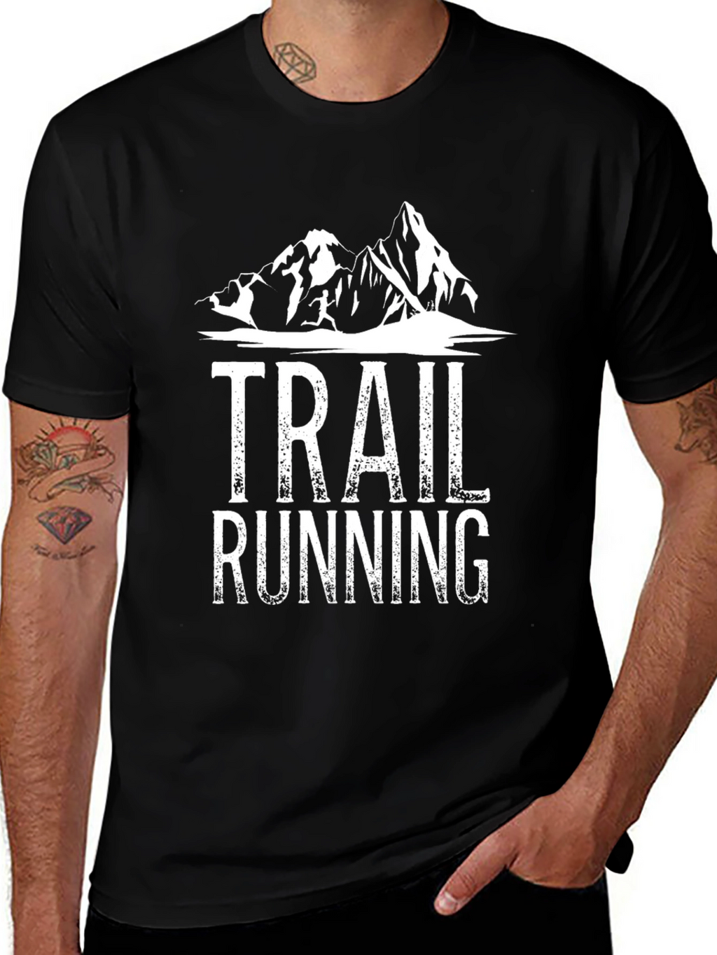 Trail Running Mountain Graphic T-Shirt
