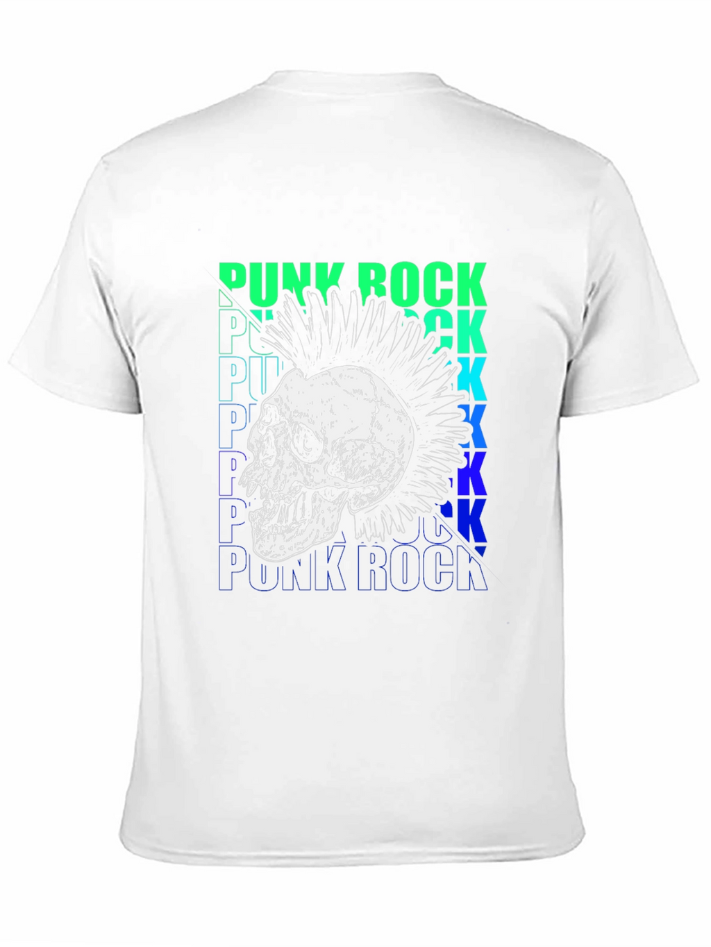 Punk Rock Skull Graphic Tee - Bold Style