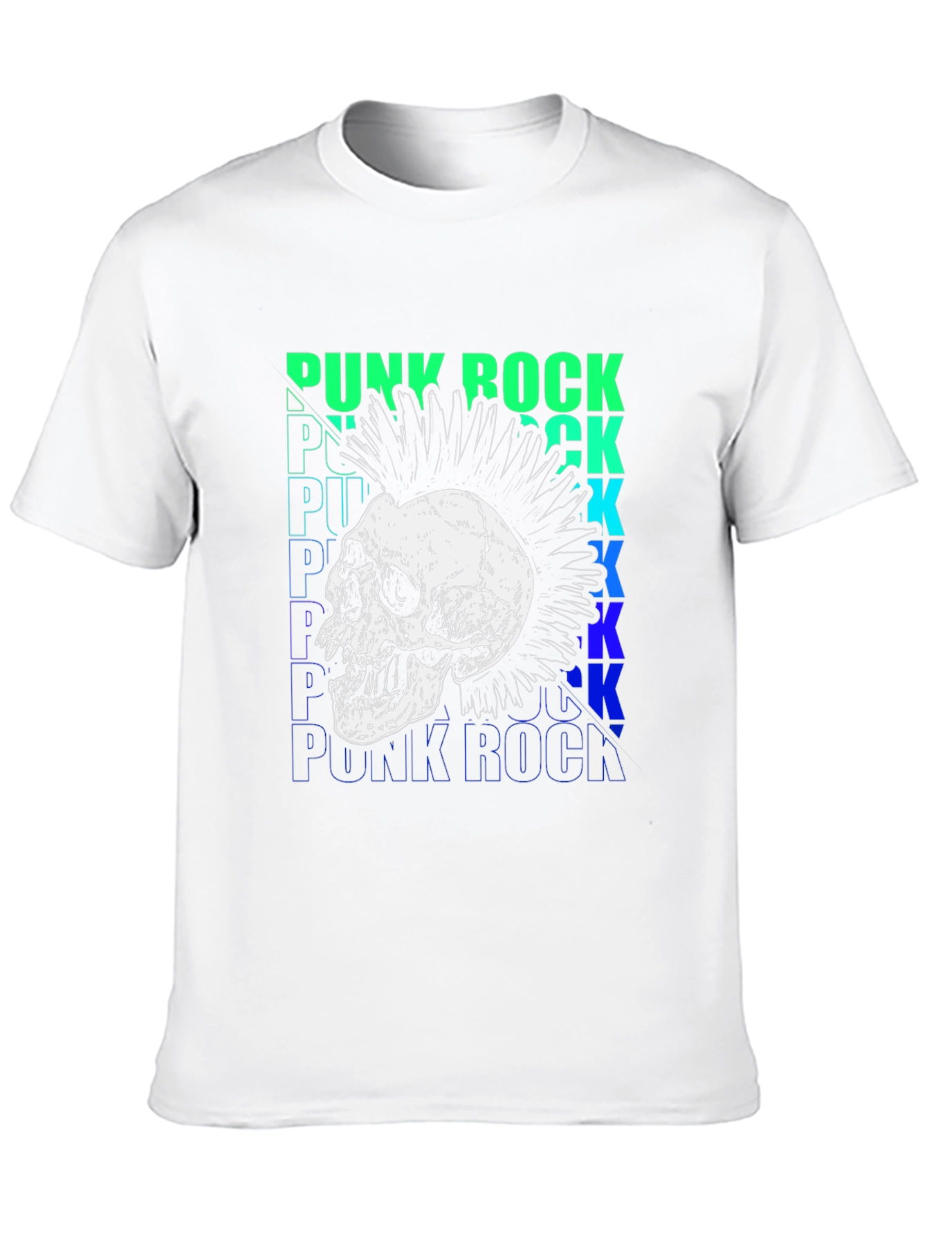 Punk Rock Skull Graphic Tee - Bold Style