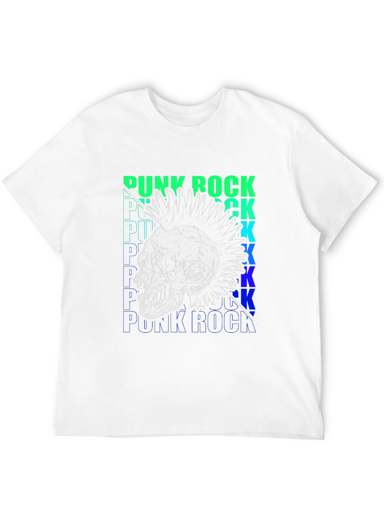 Punk Rock Skull Graphic Tee - Bold Style