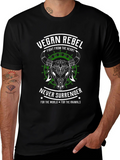 Vegan Rebel Graphic Tee - Fight From The Heart