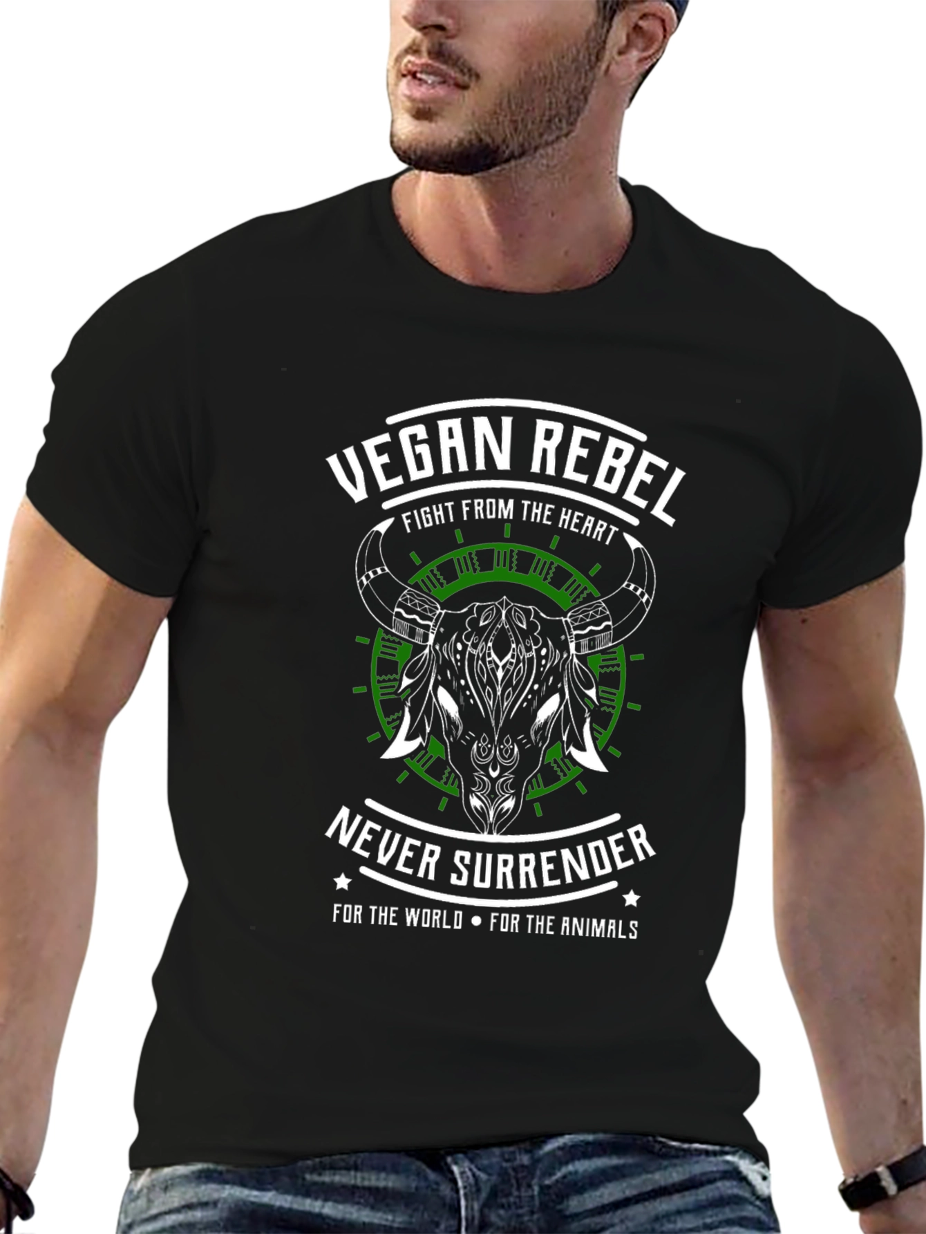 Vegan Rebel Graphic Tee - Fight From The Heart