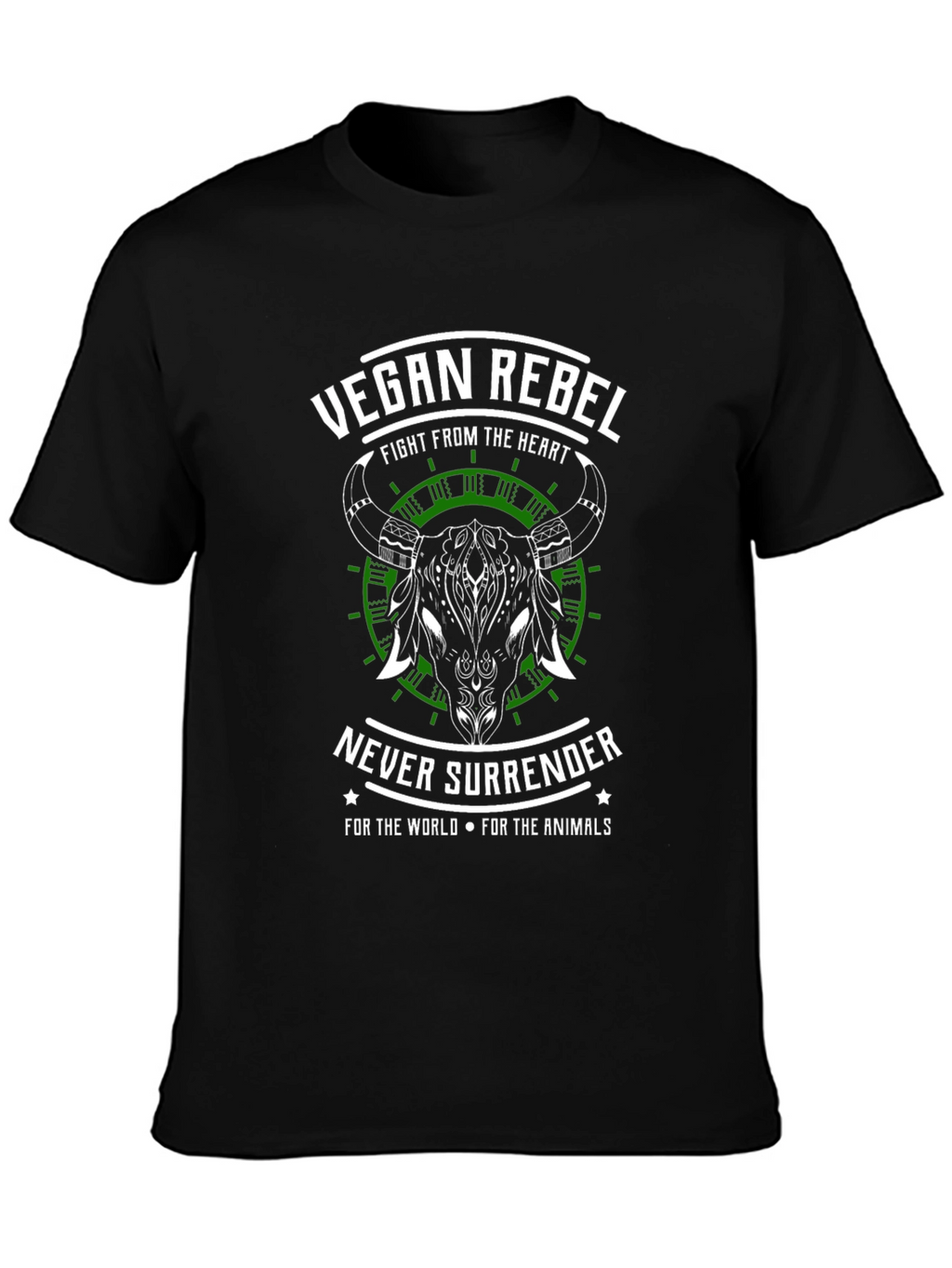 Vegan Rebel Graphic Tee - Fight From The Heart