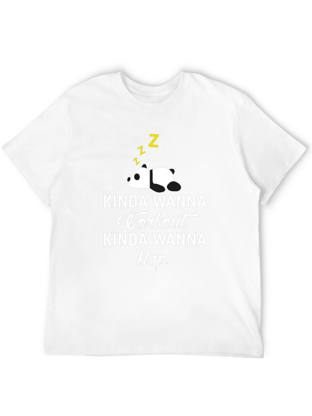 Kinda Wanna Workout Nap Panda Graphic Tee