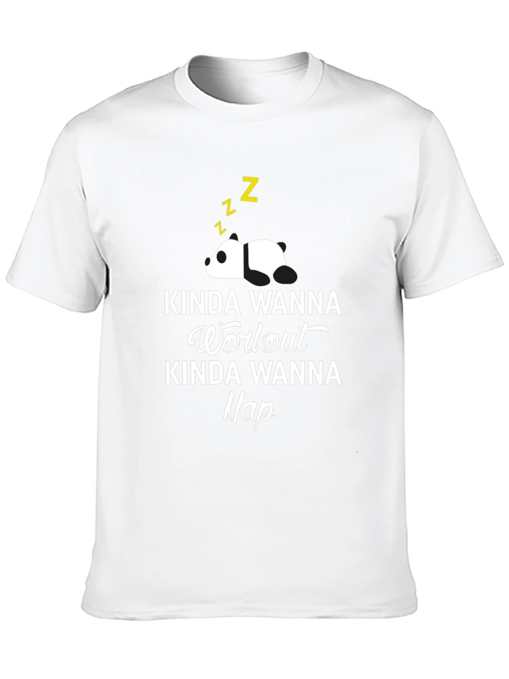 Kinda Wanna Workout Nap Panda Graphic Tee