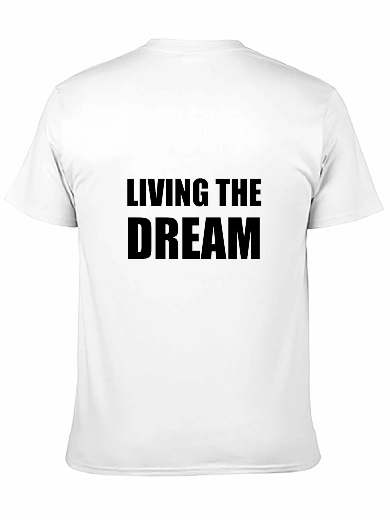 Living The Dream Graphic Tee - Mens Black T-Shirt