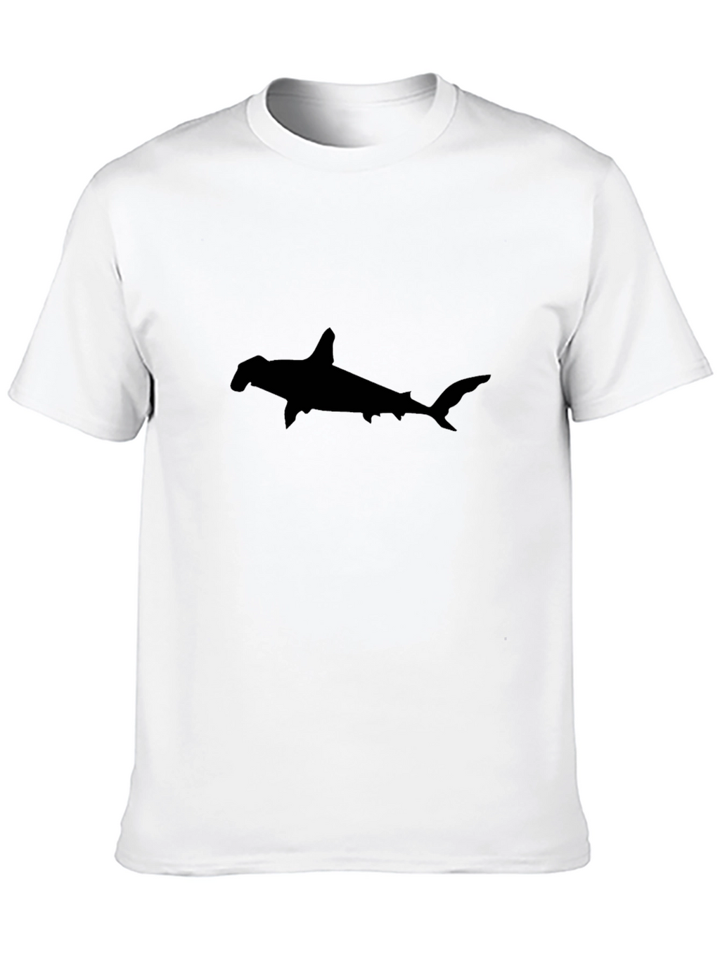 Hammerhead Shark Graphic Tee - Black Cotton T-Shirt