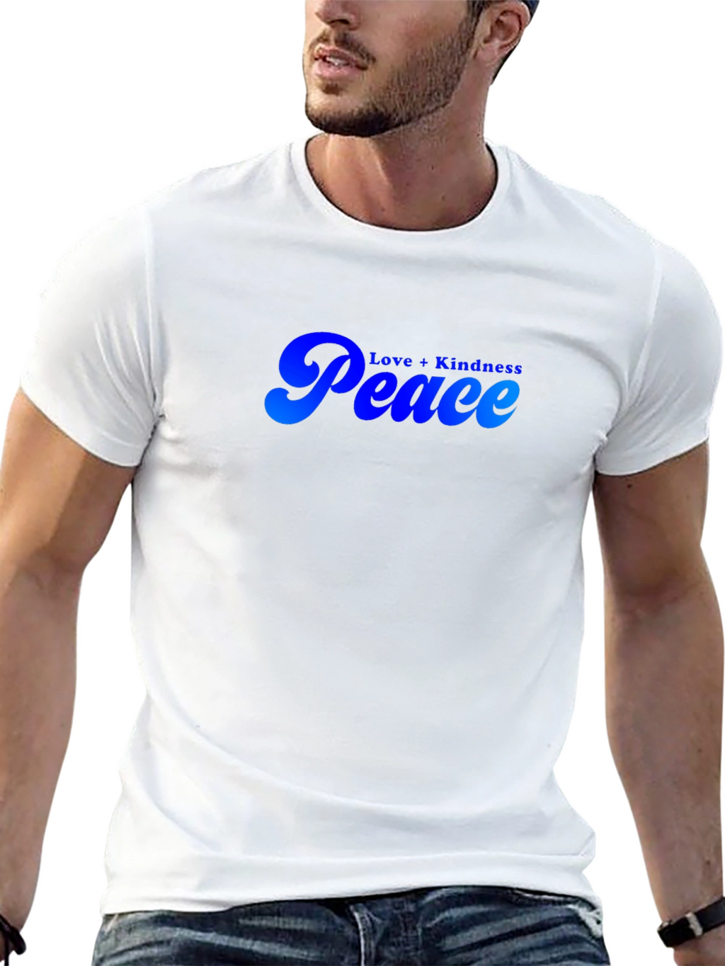 Peace Love Kindness Black T-Shirt