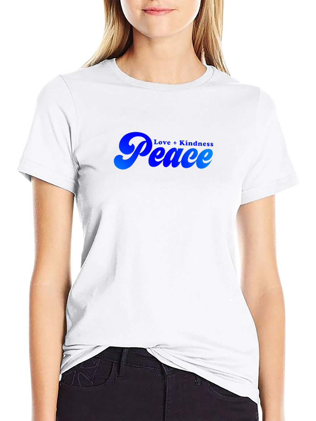 Peace Love Kindness Black T-Shirt