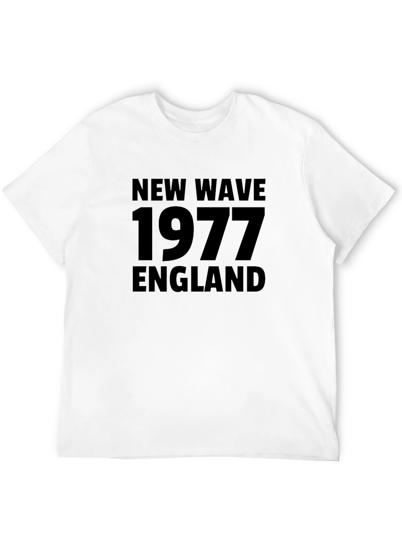 New Wave 1977 England Black T-Shirt
