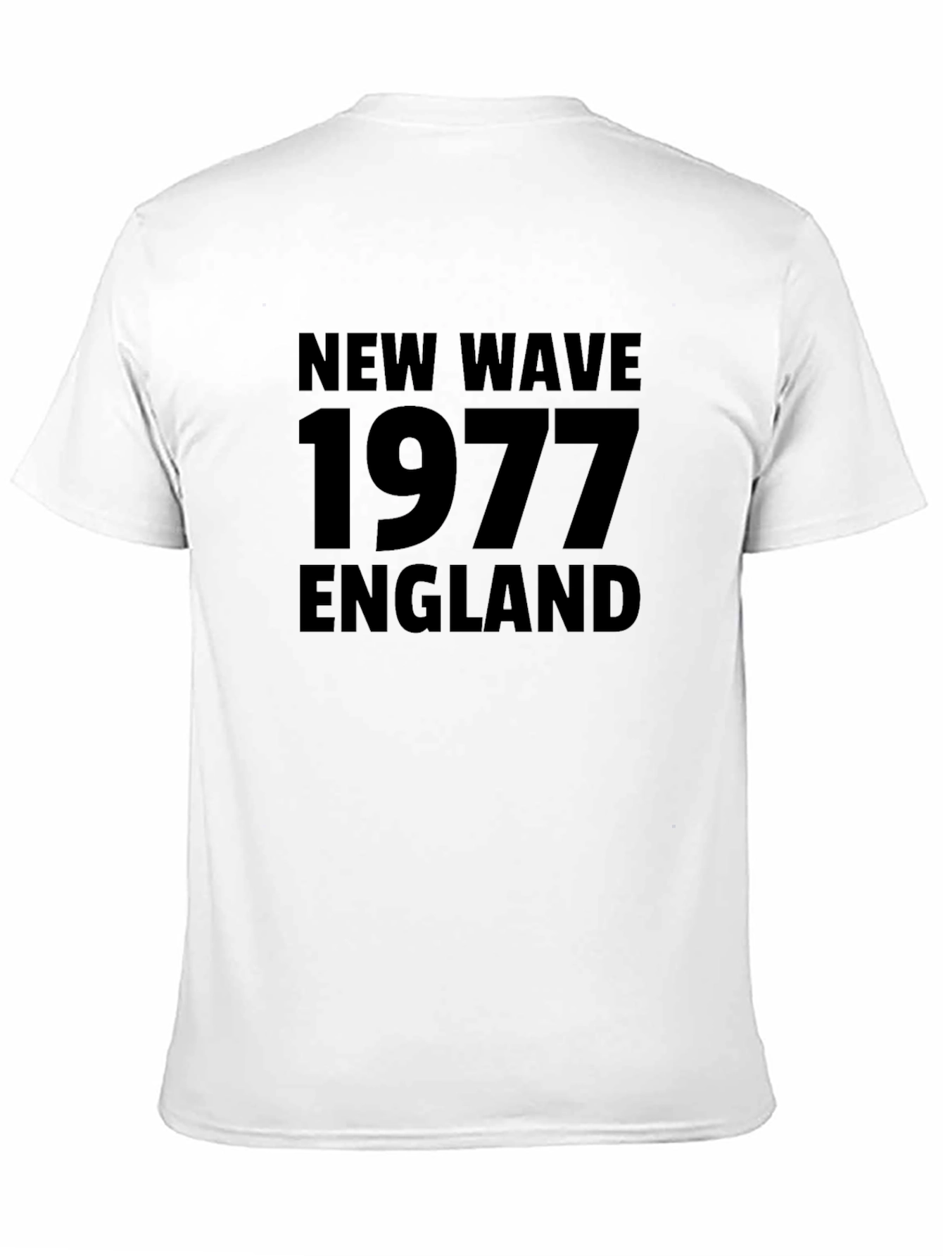New Wave 1977 England Black T-Shirt