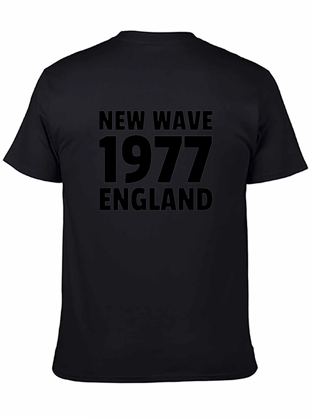 New Wave 1977 England Black T-Shirt