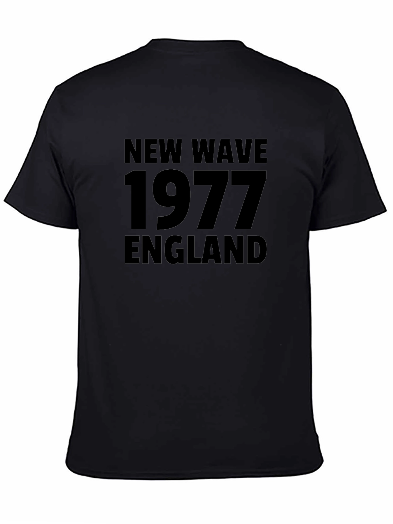 New Wave 1977 England Black T-Shirt