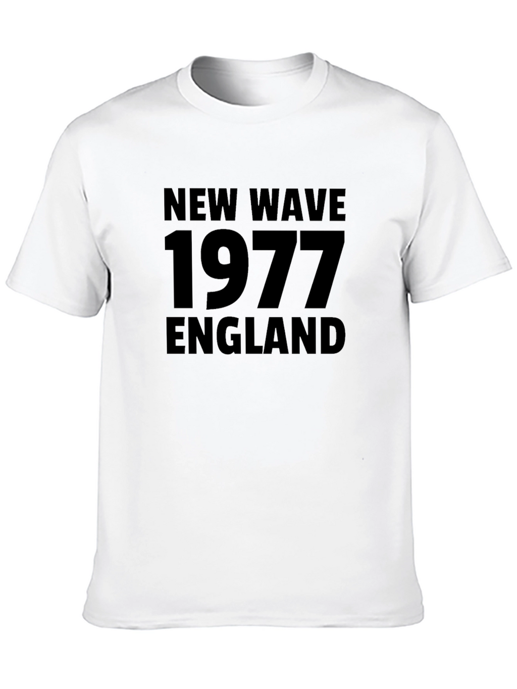 New Wave 1977 England Black T-Shirt