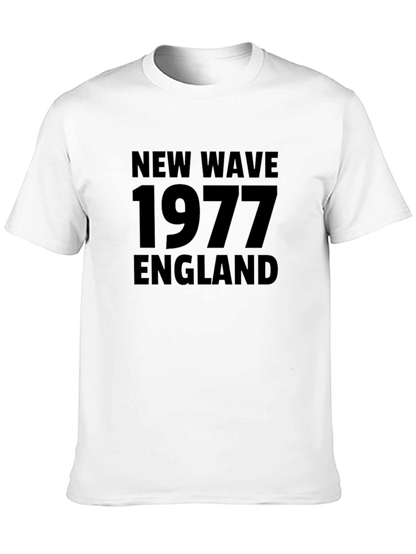 New Wave 1977 England Black T-Shirt