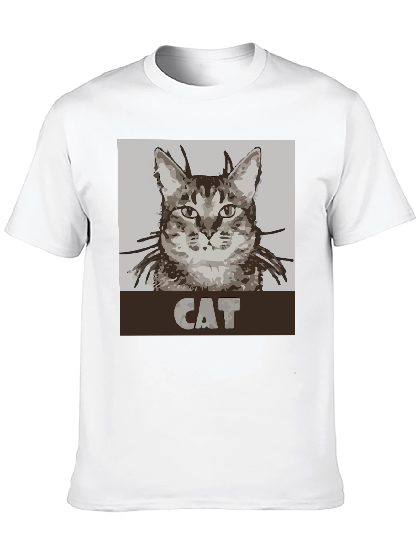 Cat Graphic Tee - Unisex Black T-Shirt