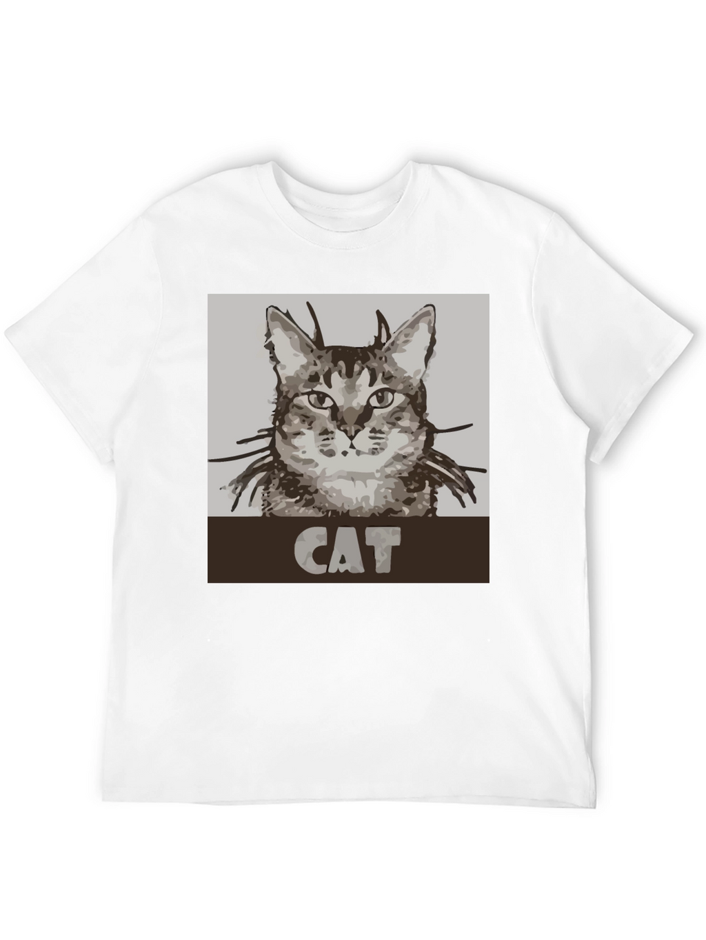 Cat Graphic Tee - Unisex Black T-Shirt