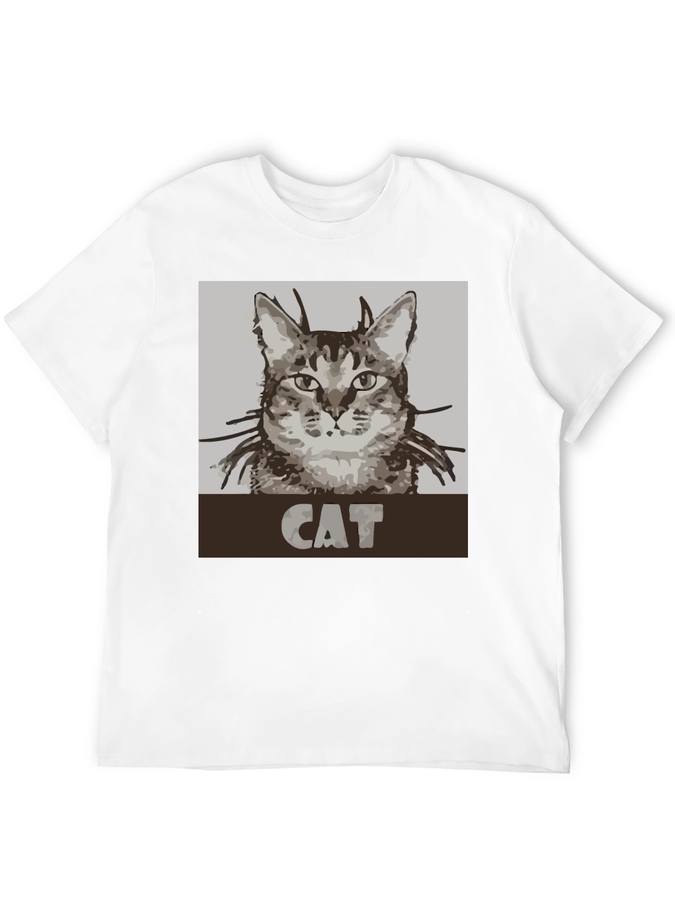 Cat Graphic Tee - Unisex Black T-Shirt