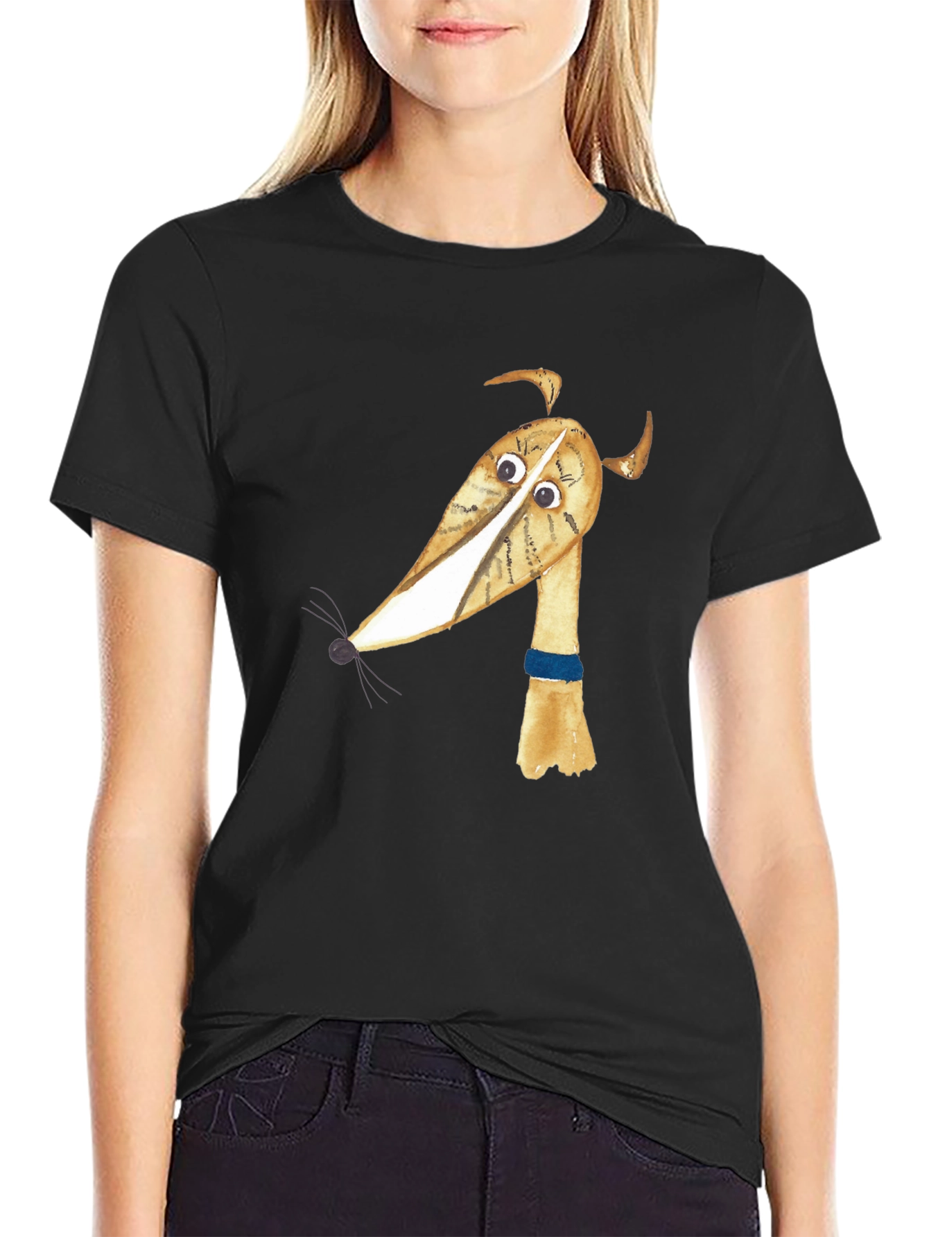 Cartoon Dog Graphic T-Shirt