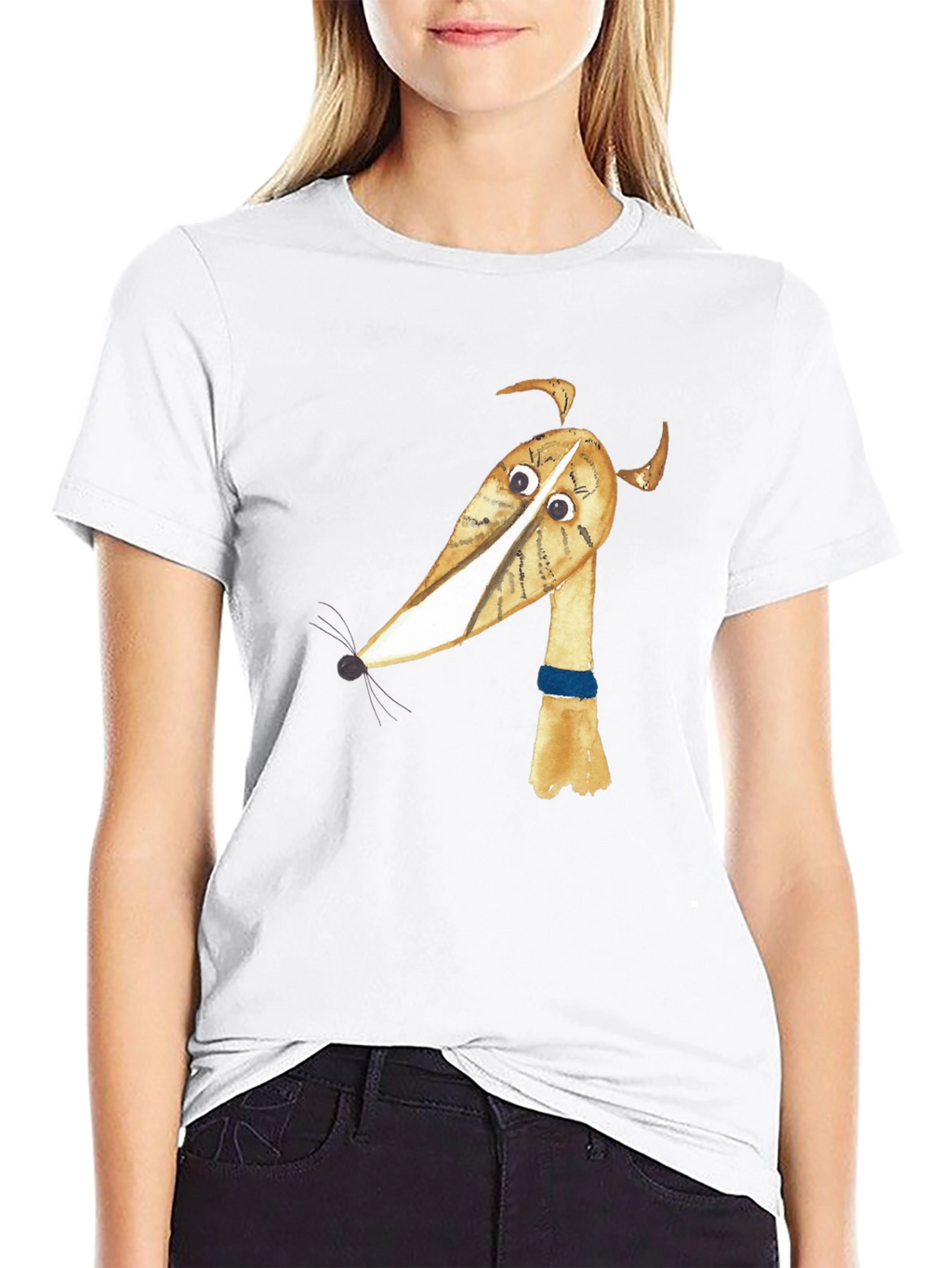 Cartoon Dog Graphic T-Shirt