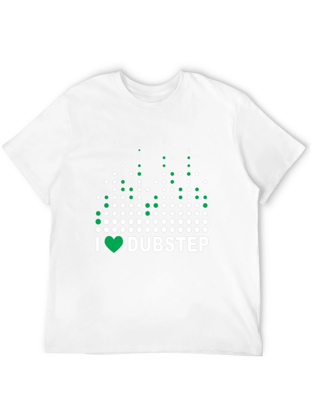 I Love Dubstep Music Graphic Tee - Black