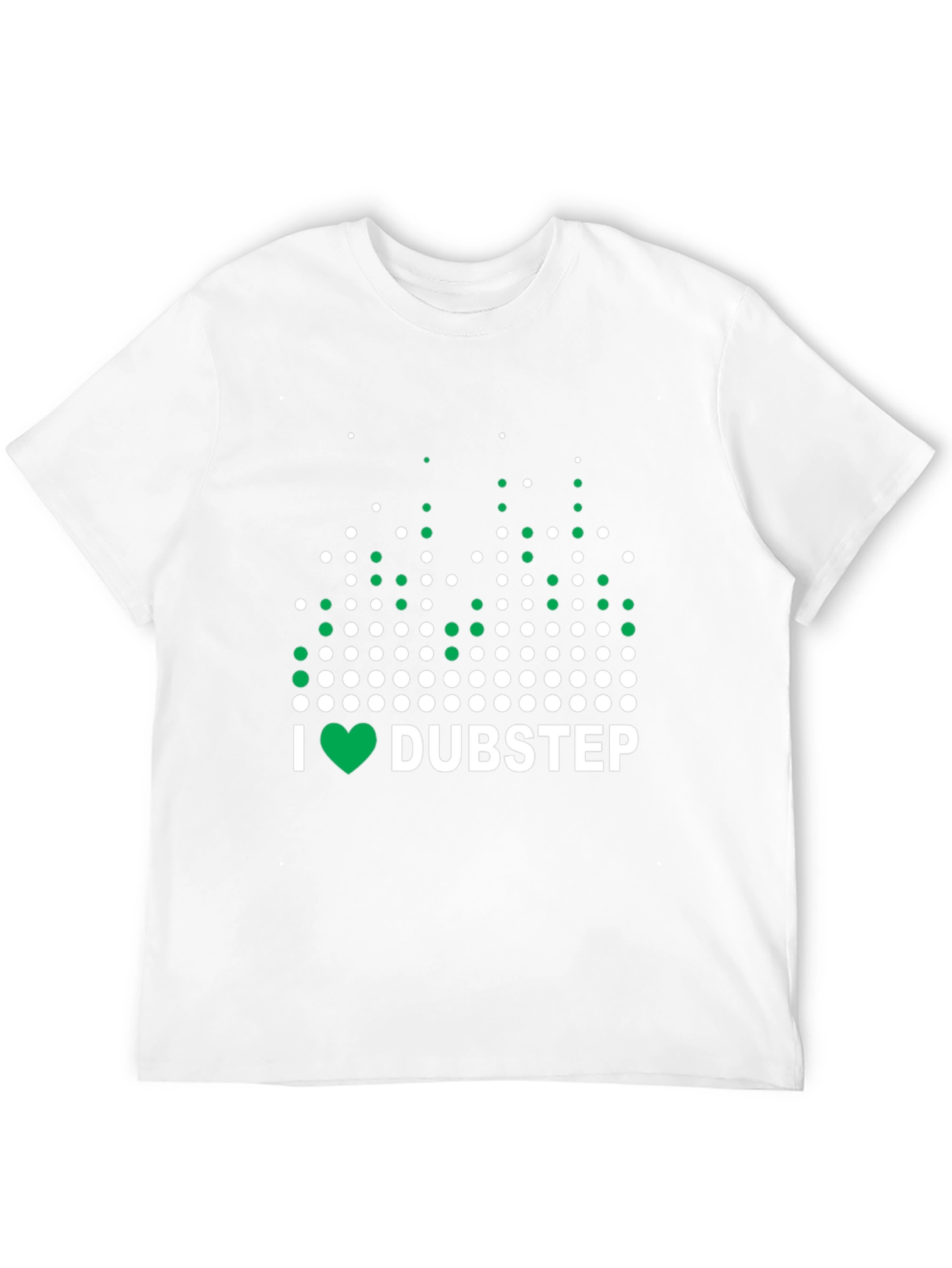 I Love Dubstep Music Graphic Tee - Black