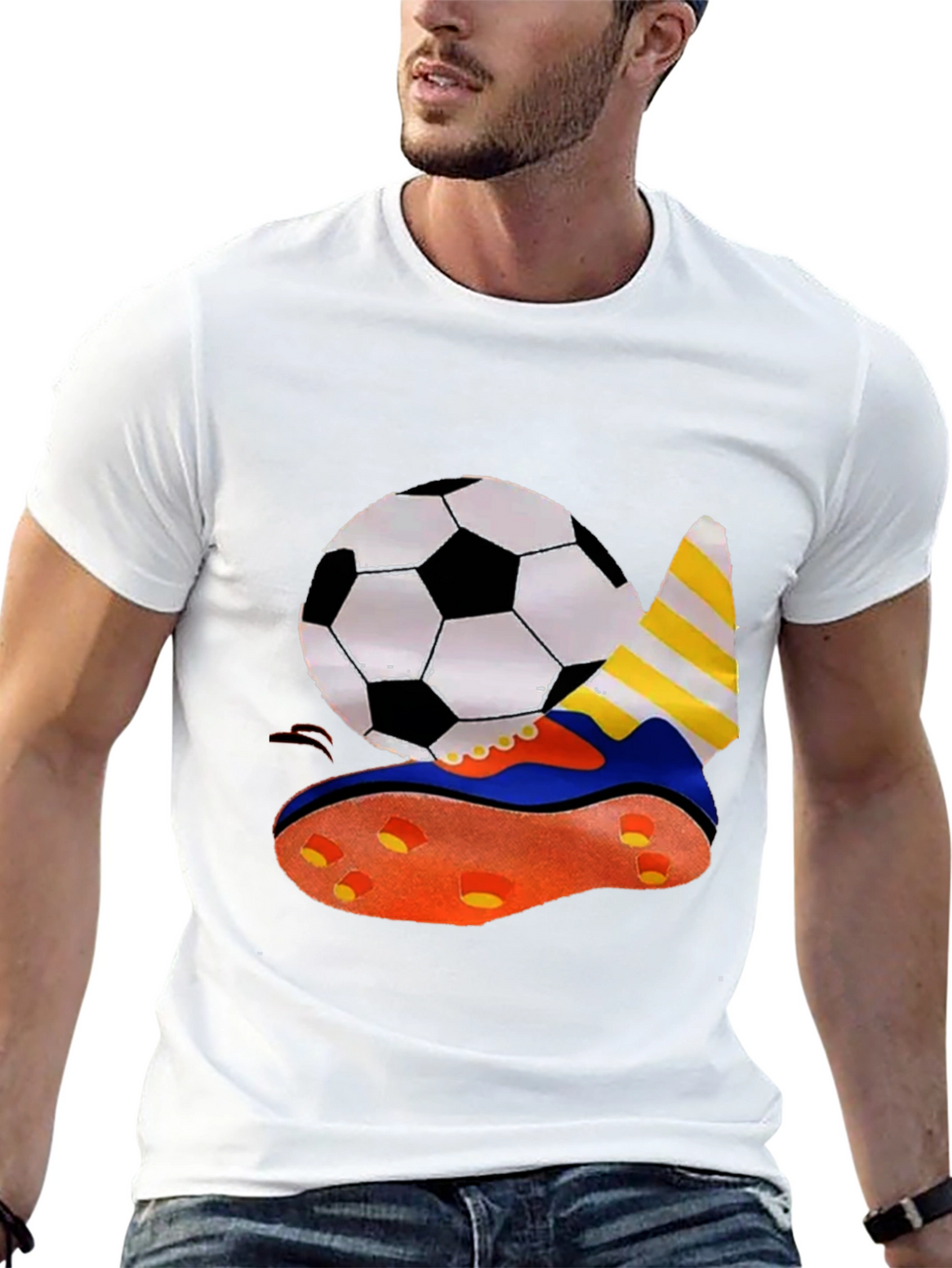 Soccer Ball & Shoe Graphic T-Shirt