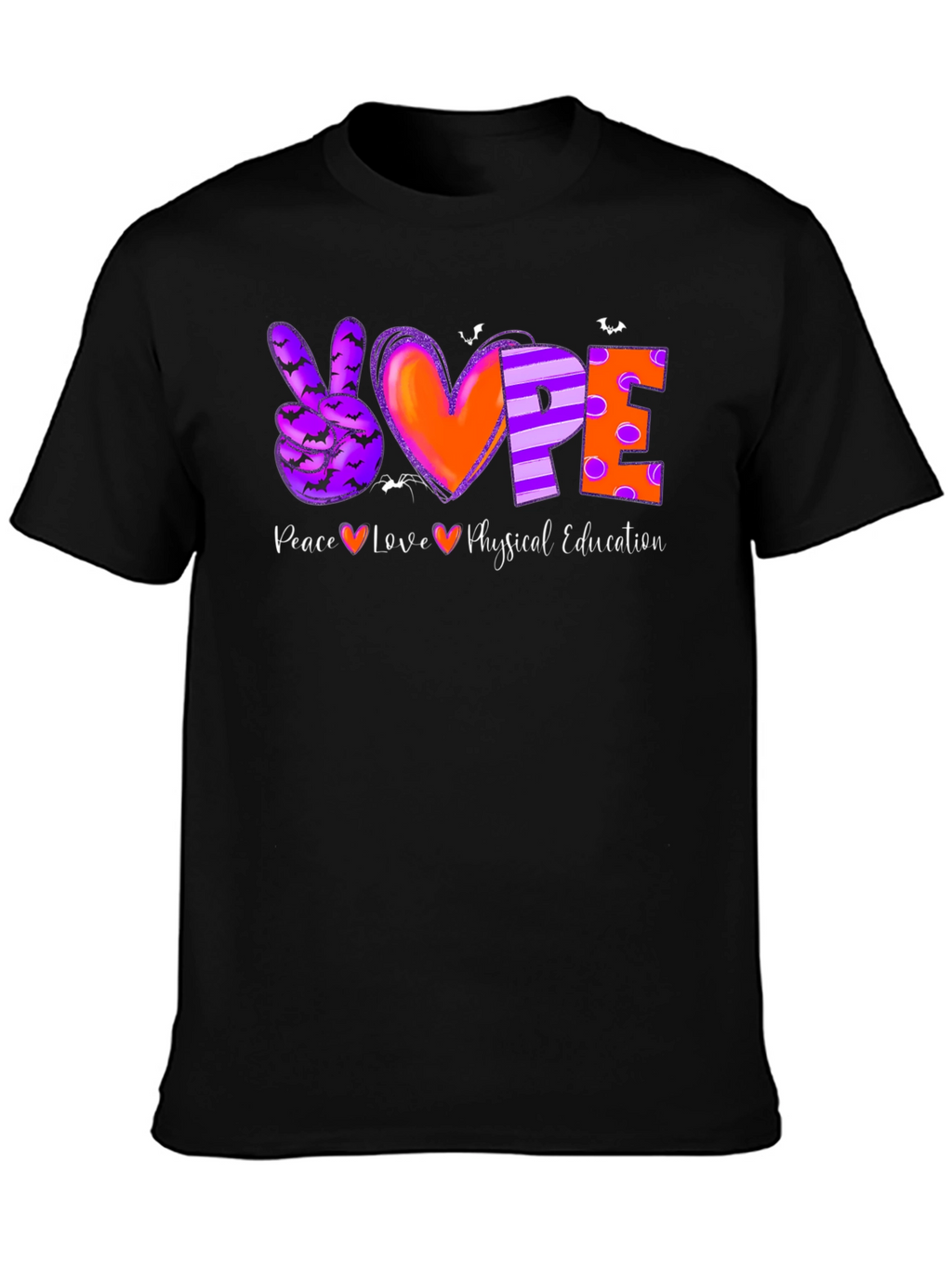 Peace Love Physical Education Halloween T-Shirt