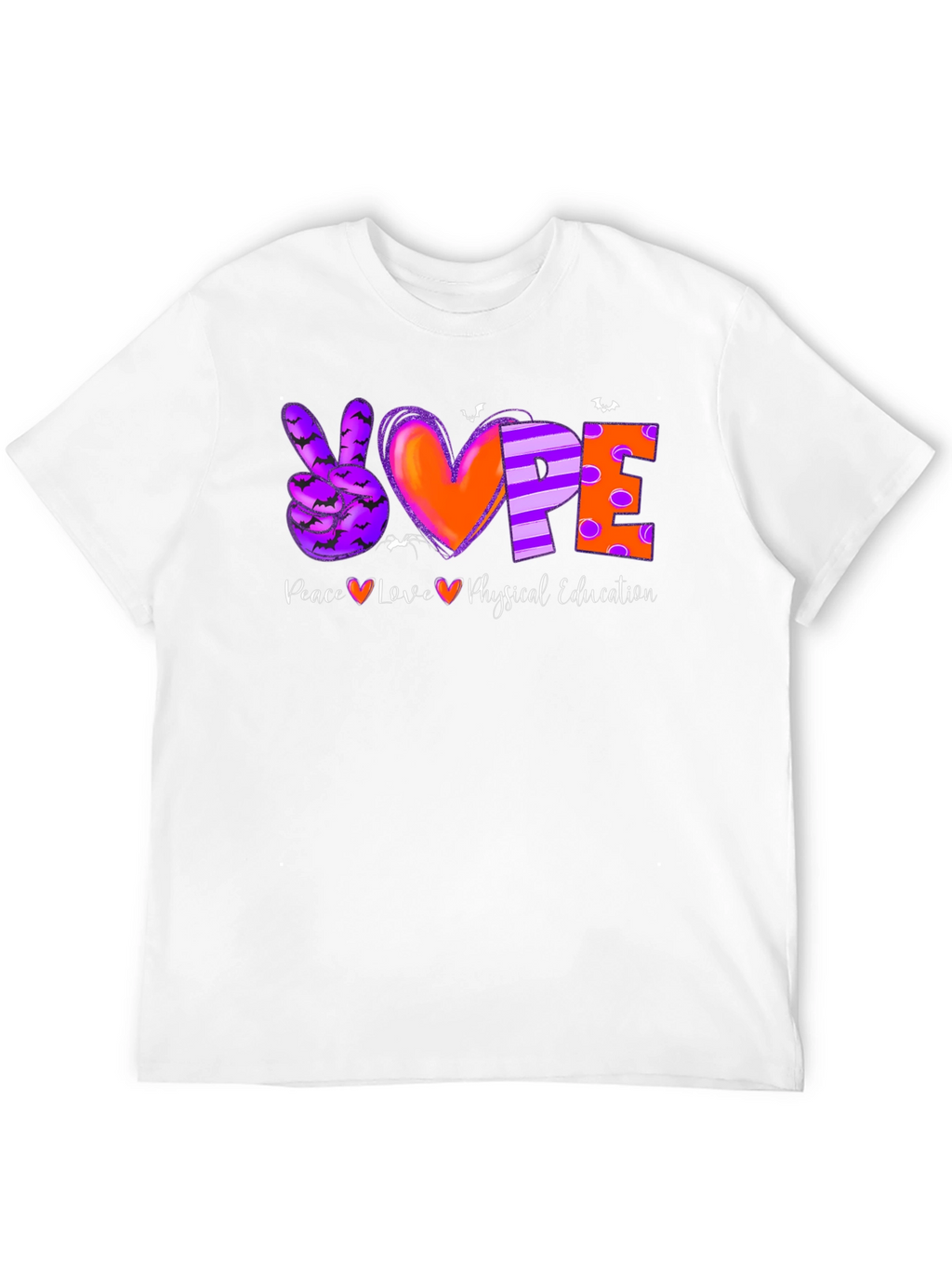 Peace Love Physical Education Halloween T-Shirt