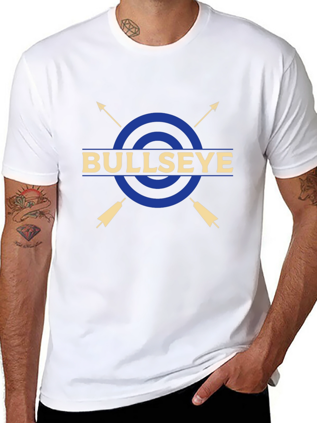 Bullseye Arrow Graphic T-Shirt - Casual Tee