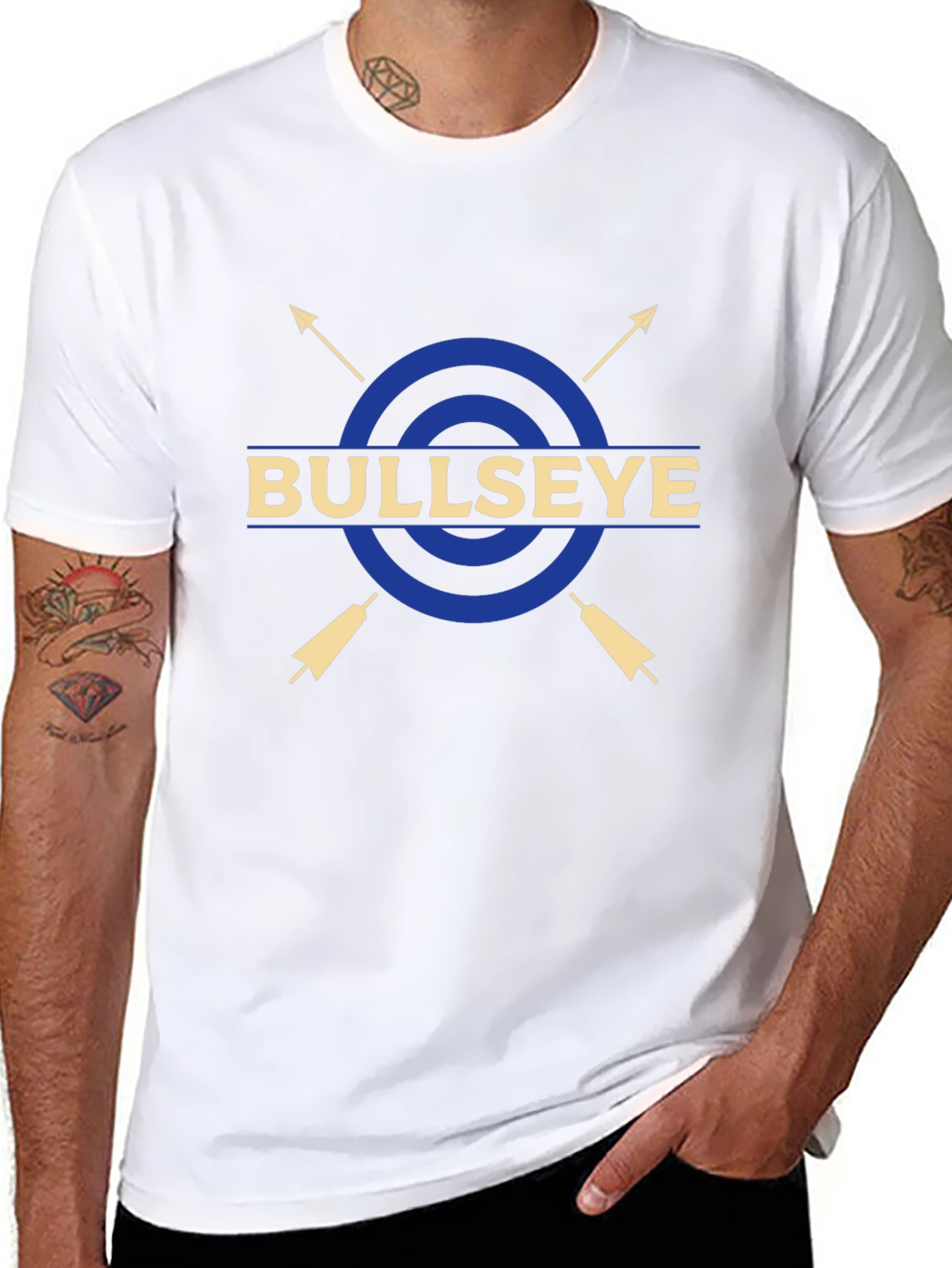 Bullseye Arrow Graphic T-Shirt - Casual Tee
