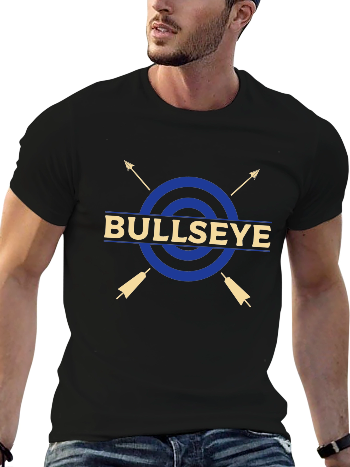 Bullseye Arrow Graphic T-Shirt - Casual Tee