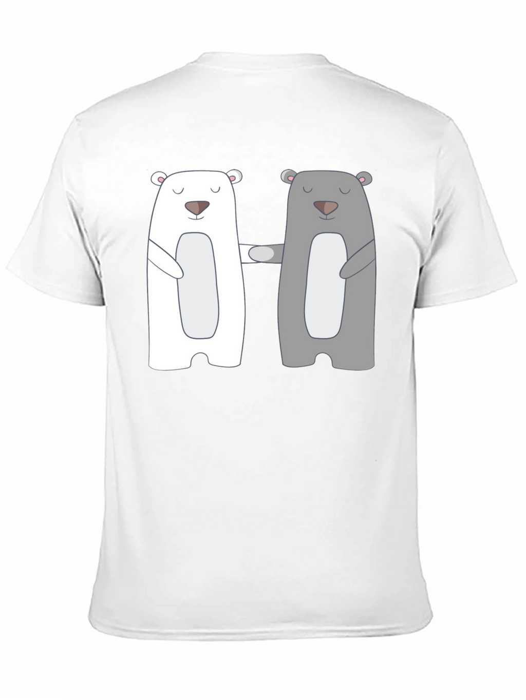 Bear Hug T-Shirt - Cute Cartoon Couple Tee