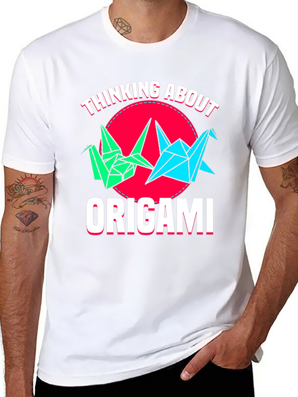 Origami Crane T-Shirt - Paper Art Tee