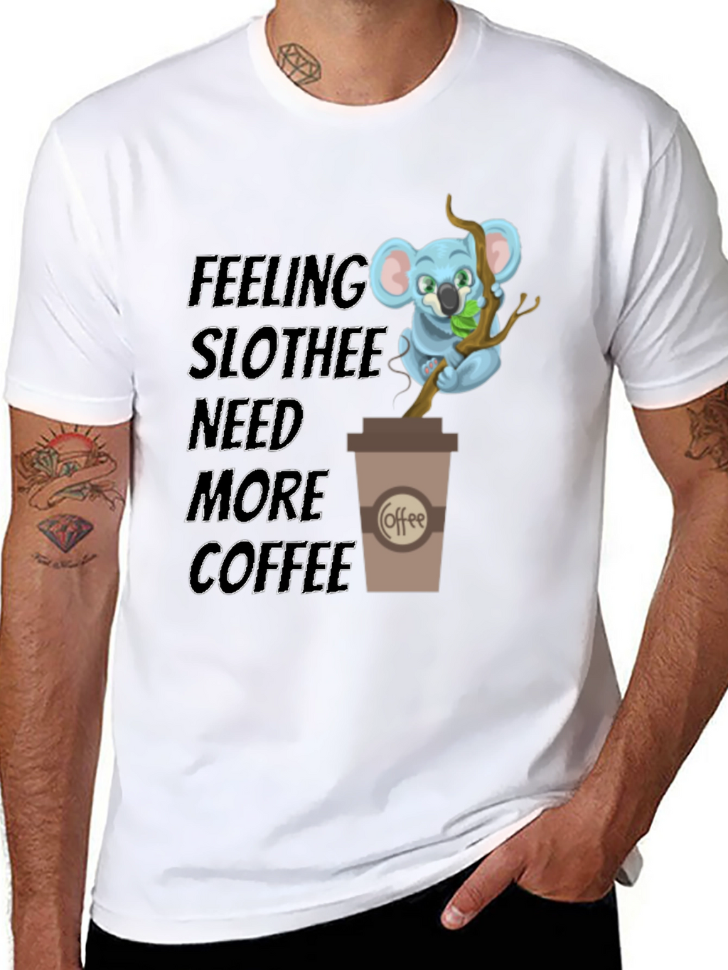 Feeling Slothee Need More Coffee T-Shirt