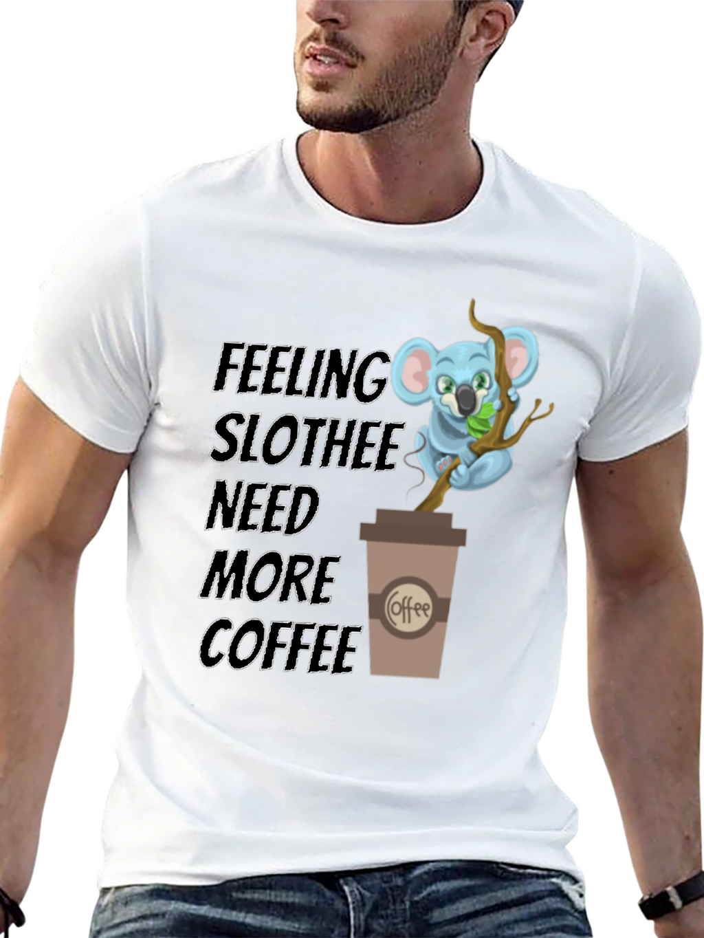 Feeling Slothee Need More Coffee T-Shirt