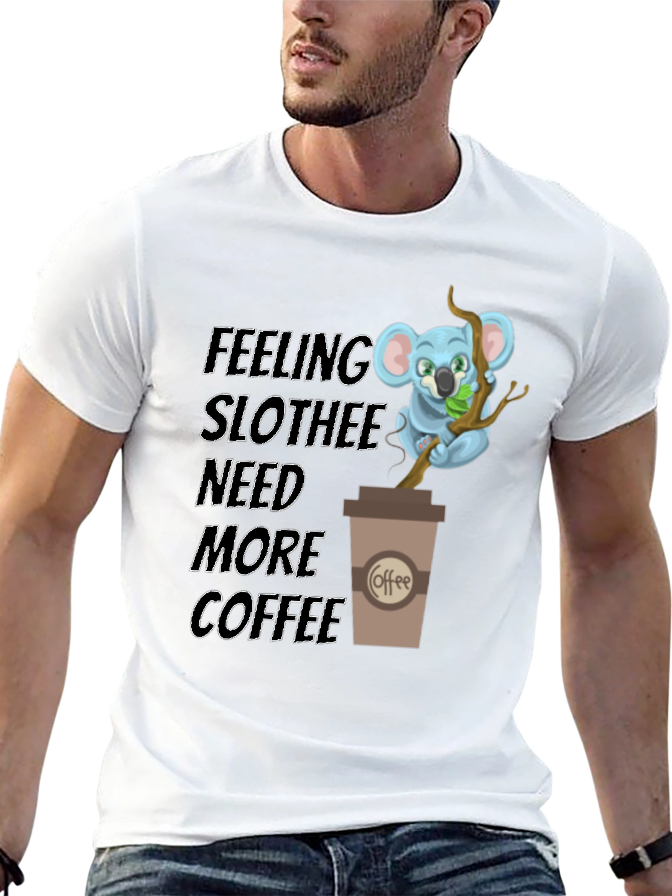 Feeling Slothee Need More Coffee T-Shirt