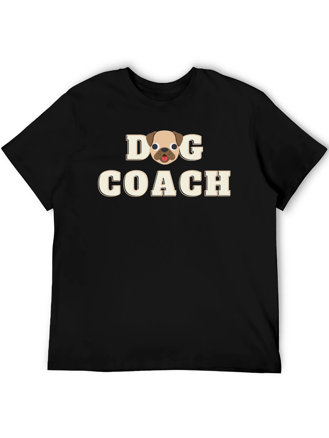 Dog Coach T-Shirt - Black Cotton Tee