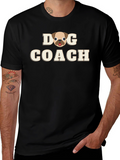 Dog Coach T-Shirt - Black Cotton Tee