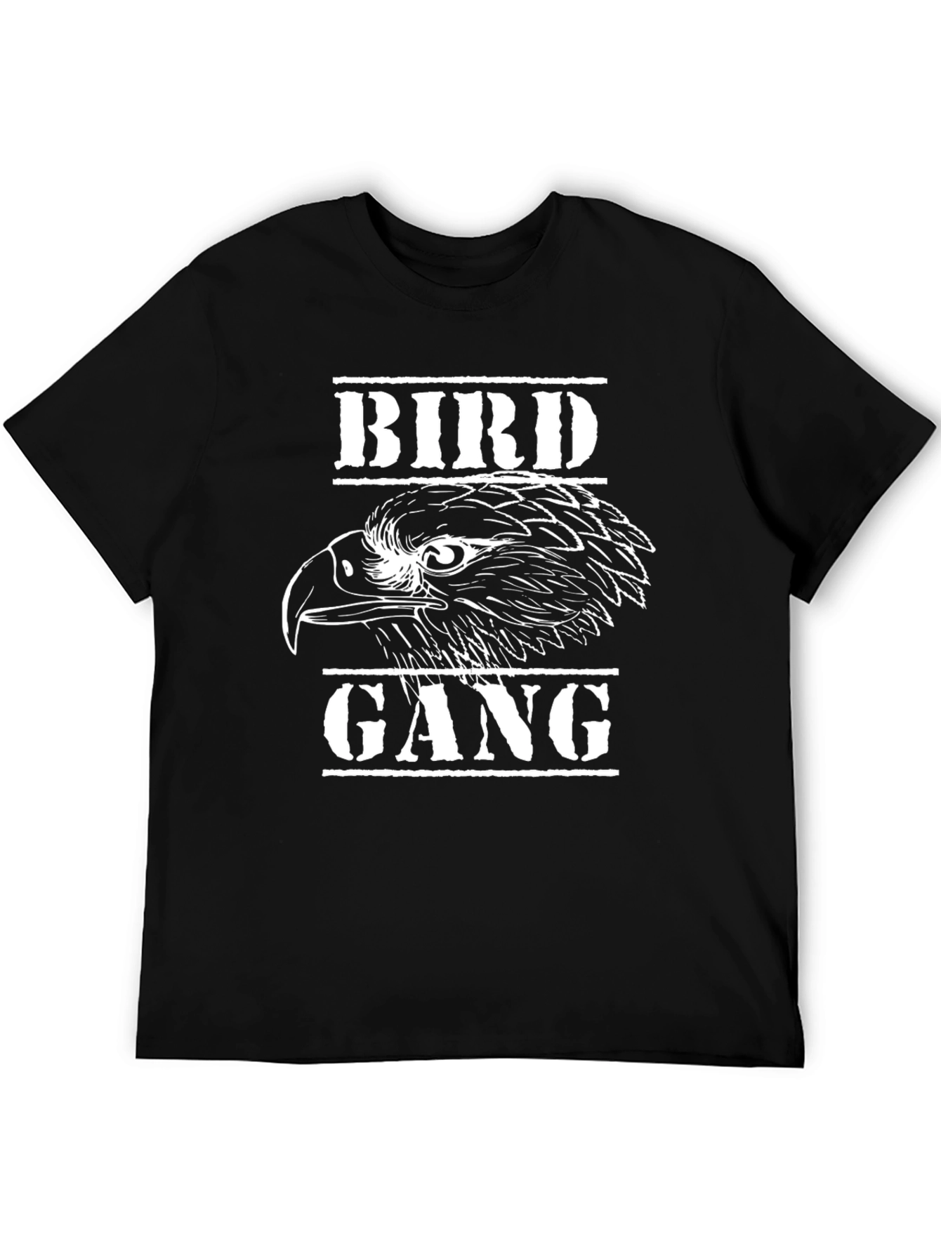 Bird Gang Graphic T-Shirt - Black Tee
