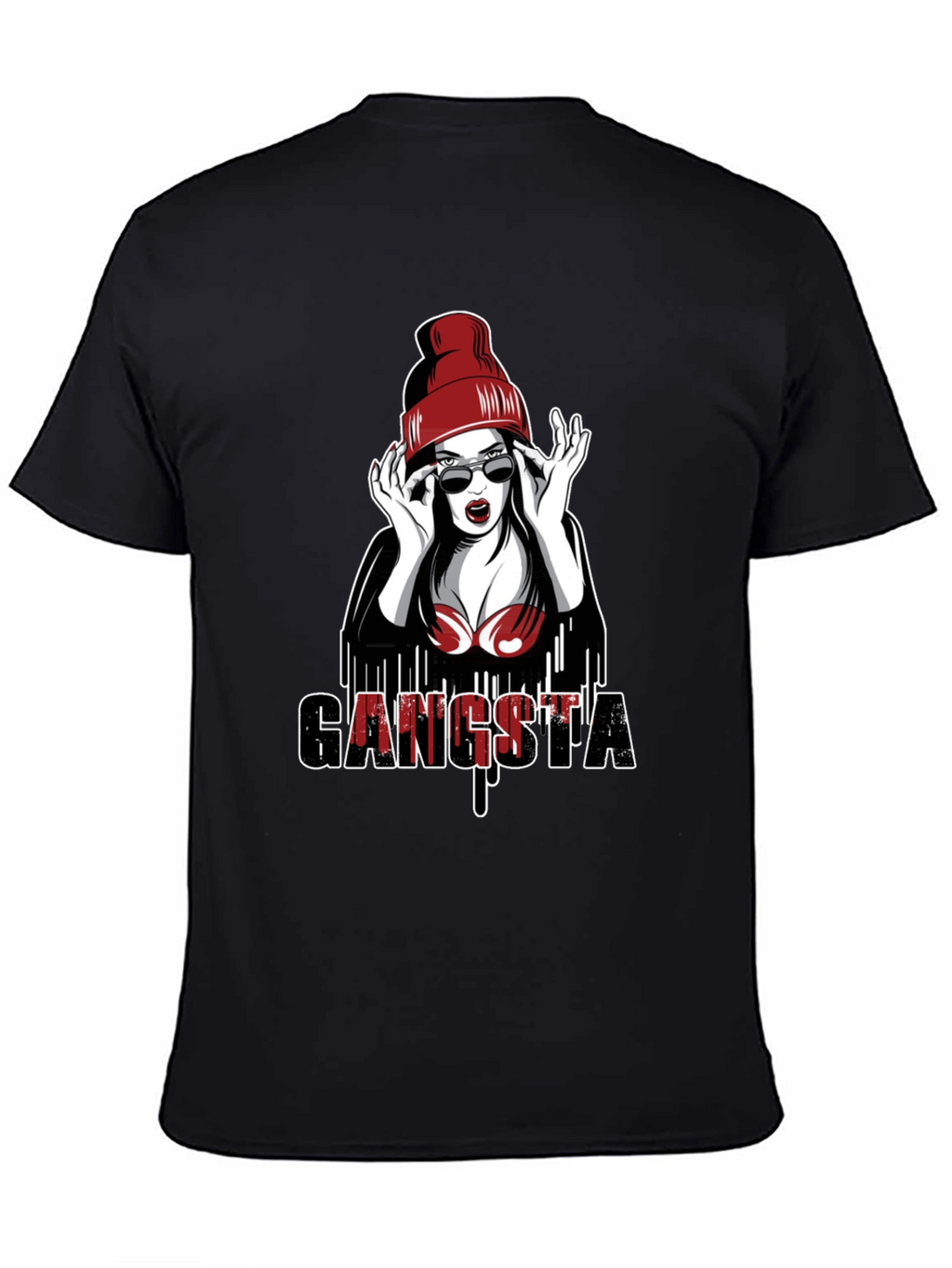 Gangsta Girl Graphic Tee - Edgy Streetwear