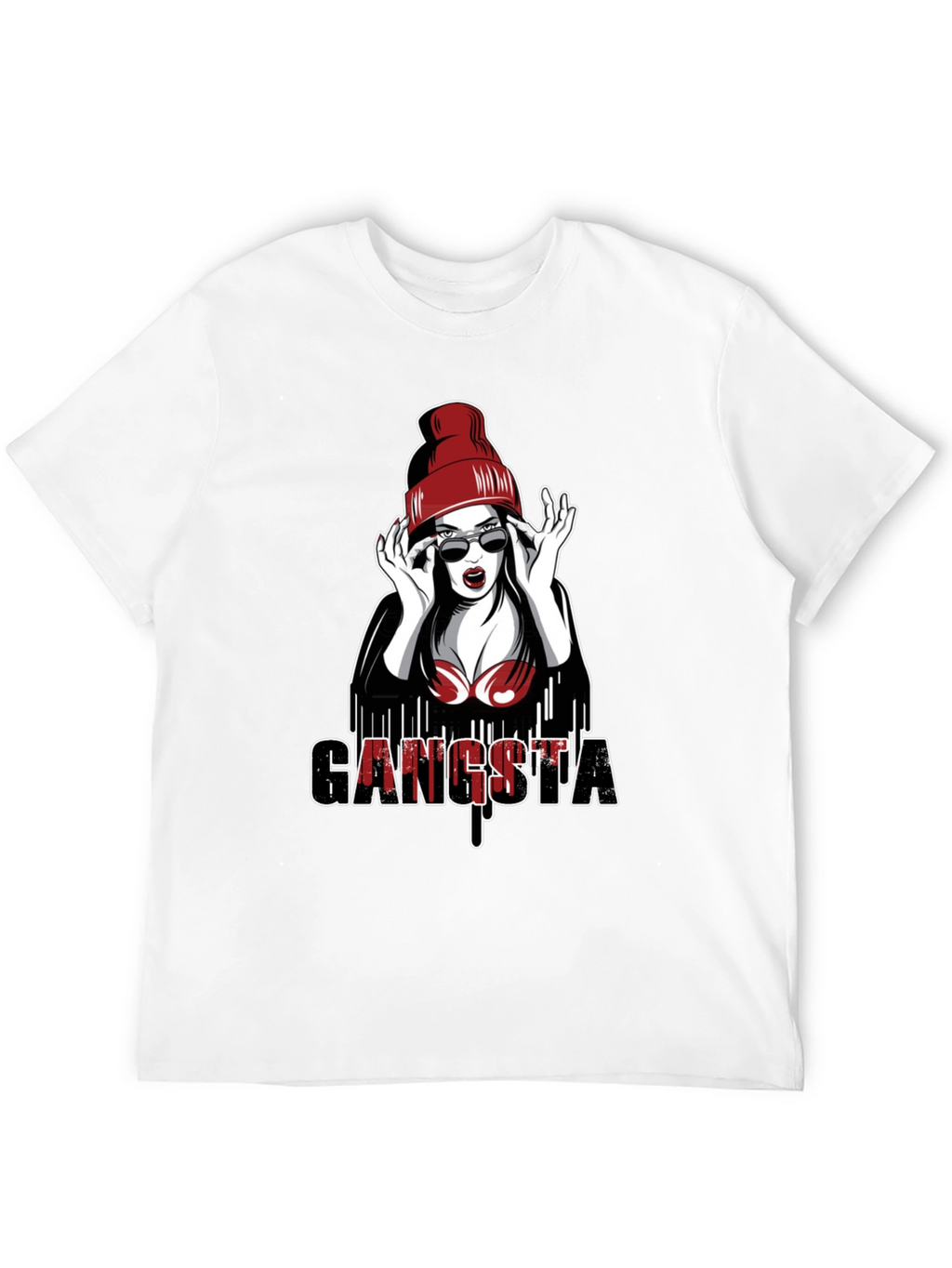 Gangsta Girl Graphic Tee - Edgy Streetwear