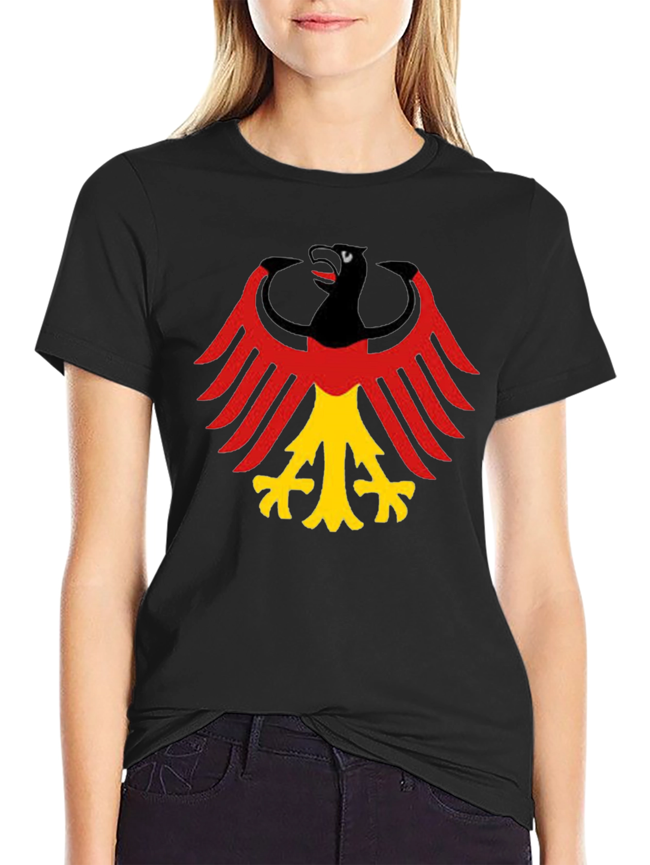 German Eagle Graphic Tee - Black T-Shirt