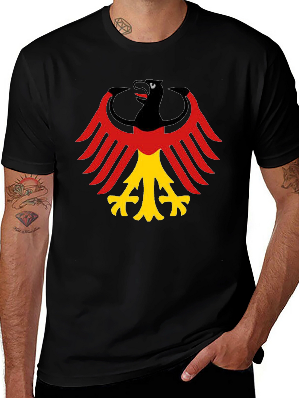 German Eagle Graphic Tee - Black T-Shirt