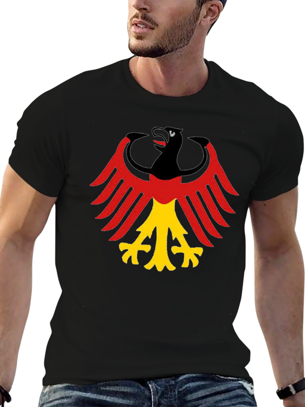 German Eagle Graphic Tee - Black T-Shirt