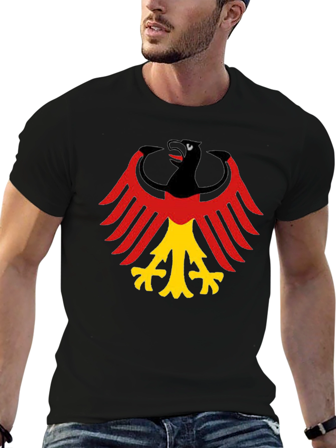 German Eagle Graphic Tee - Black T-Shirt