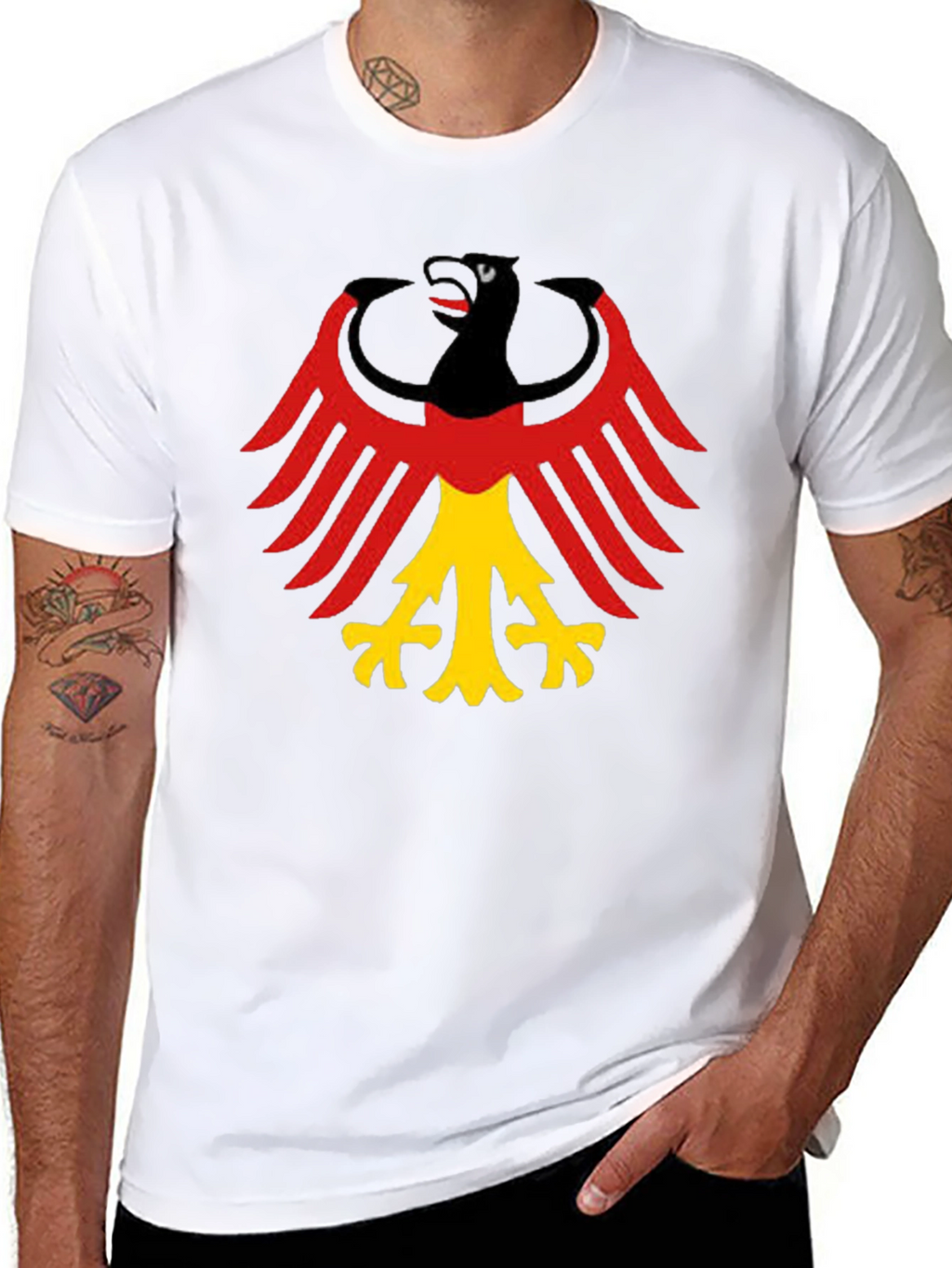 German Eagle Graphic Tee - Black T-Shirt