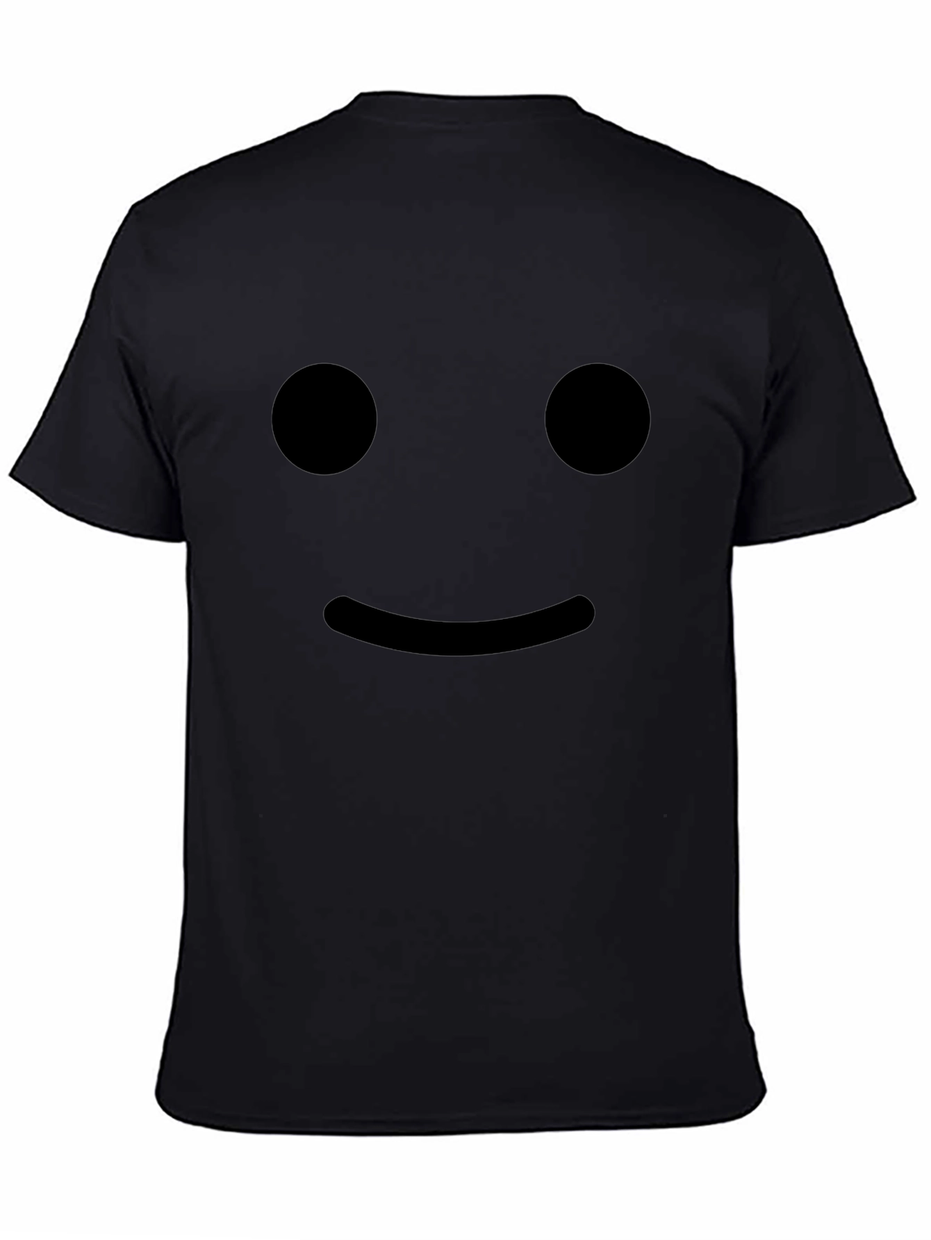 Smiley Face Black T-Shirt - Casual Comfort