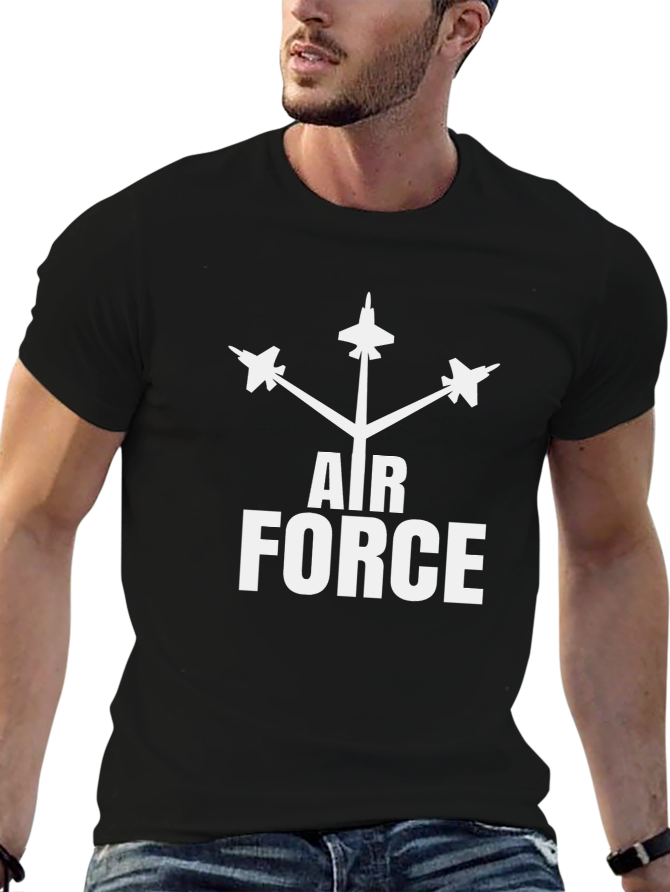 Air Force Black Graphic T-Shirt